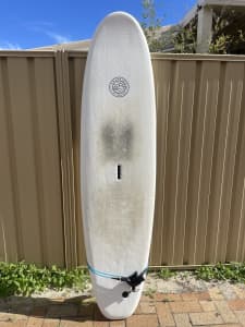 Surfboard - Gnaraloo Beach Cruiser, White 7 foot foam
