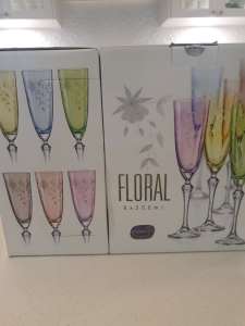 Bohemia crystal champagne flute x 12 - Open to offers!