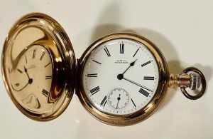 Vintage 1900’s rare rolled gold Waltham pocket watch 1900’s