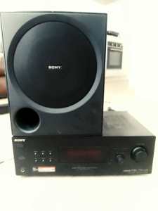 surround sound home theatre system amp and subwoofer 