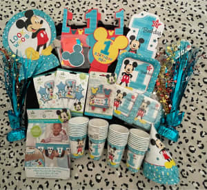 Mickey Mouse 1st birthday party items 