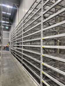 Complete Colby Racking / Shelving System with Mesh Decks - Used