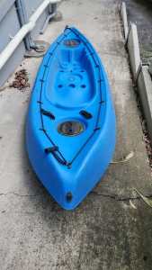 Pacer Kayak with trolley, seats and oar
