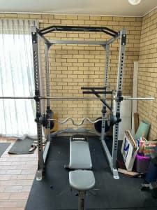 Force USA Power Cage, plus weights and bars