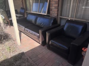 Free 3 seater couch & matching armchair 