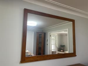 Solid Hardwood Wall Mirror