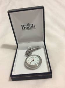 Nurse watch pin - silver - brand Elite from Prouds