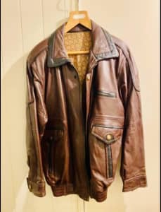 Genuine Leather Man Jacket. Brand New.