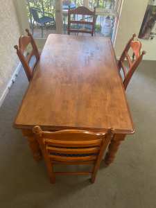 Wooden Dinning Table & 4 chairs