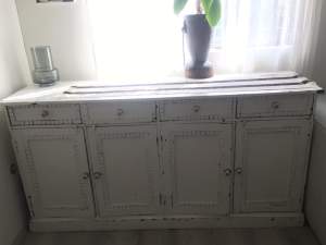 Boho wooden cabinet / chest of draws