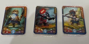 3 unopened Lego Legends of CHIMA Trading Cards year 2013 Excellent con