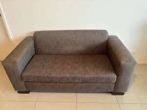 Brown 2 seat sofa