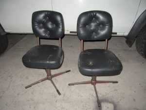 artificial leather chairs swivel workshop bar stools retro