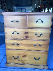 Solid Timber Chest of Drawers - Free Delivery