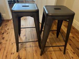 Kitchen bar stools metal 