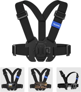 TELESIN New Vest Chest Strap for GoPro Insta Action Camera Phone