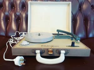 c1960s H.G Palmer Portable Record Player - Made in Australia