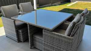 Sorrento Outdoor Dining Setting with Cover