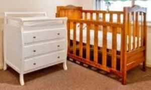 Baby Cot, High Chair And Change Table Package