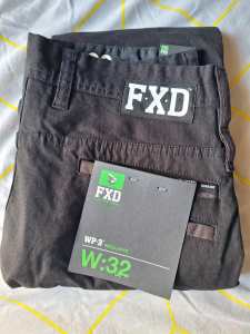 FXD black trousers bnwt