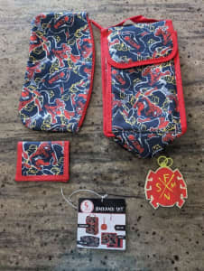 Kids Spiderman pencil case/cooler bag/wallet/bag tag