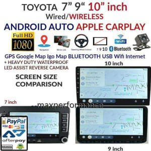 TOYOTA PRIUS 03-20 Head Unit Bluetooth Navigation Camera 1080P GPS FM