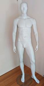 Male Mannequin with glass base
