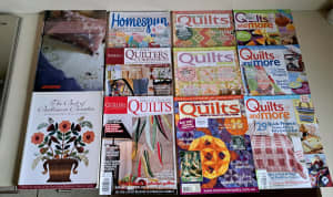 Quilting magazines and books 