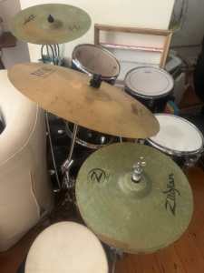 Pearl drum kit Zimmer cymbols