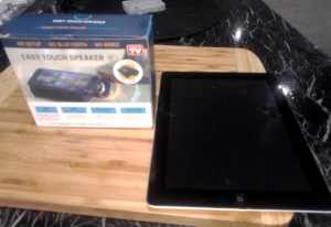 Apple I pad air and new speaker charger plus new sleeve cover