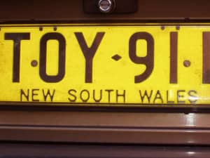 Number Plates TOY 911