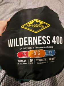 Mountain Designs Wilderness 400 sleeping bag