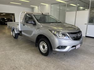 2017 Mazda BT-50 UR0YE1 XT 4x2 Silver 6 Speed Manual Cab Chassis