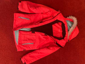 Kids ski clothing and boots