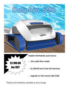 New Dolphin S50 Robotic Pool Cleaner