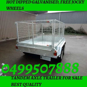 8×5 best quality tandem axle hot dipped galvanised