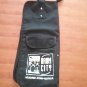 Drum city stick bag folds out with kit holder and velco pocket
