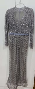 Silver special occasion dress