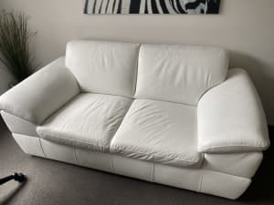 White 2 seater Harvey Norman Sofa