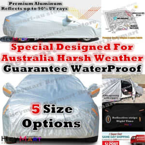 Aluminum waterproof Double thicker n car cover rain resistant UV