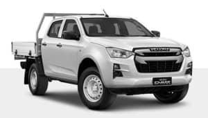 2022 Isuzu D-MAX RG MY22 SX Crew Cab White 6 Speed Sports Automatic Cab Chassis