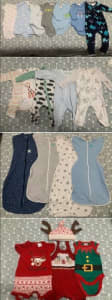 Baby clothes bundle; sizes 0000-00, boy and neutral colours