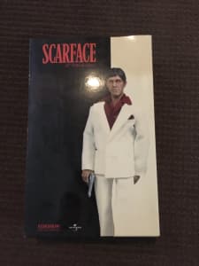 SCARFACE SIDESHOW COLLECTIBLES 12 INCH TALKING TONY MONTANA FIGURE 