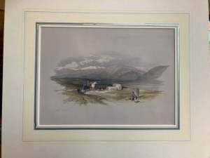 David Roberts R.A Engraving With Added Hand Painted Colour