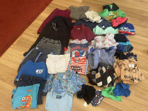 Bundle of boys clothes mainly winter - Size 3 with some size 4