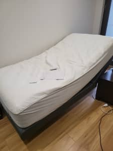 Sealy adjustable bed and mattress - King Single - near new