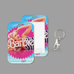 Barbie or Mario or Sonic designed ID Card with matching Lanyards