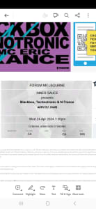 Blackbox, Technotronic and N trance concert ticket