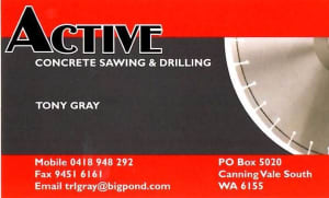Active Concrete Sawing & Drilling