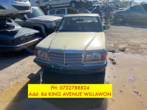 WRECKING 1985 MERCEDES BENZS 280SE FOR PARTS STOCK 502853 REPOST